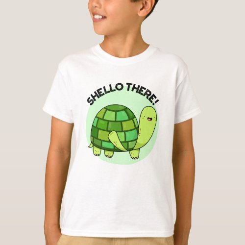 Shello There Funny Tortoise Pun  T_Shirt