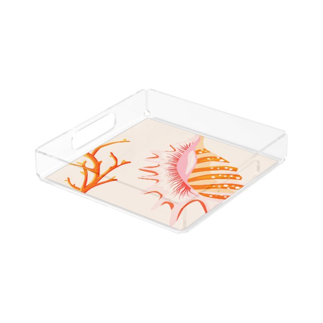 Shells Acrylic Tray (Angled)
