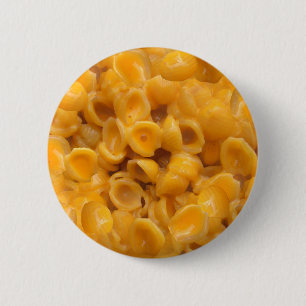 shells and cheese pinback button