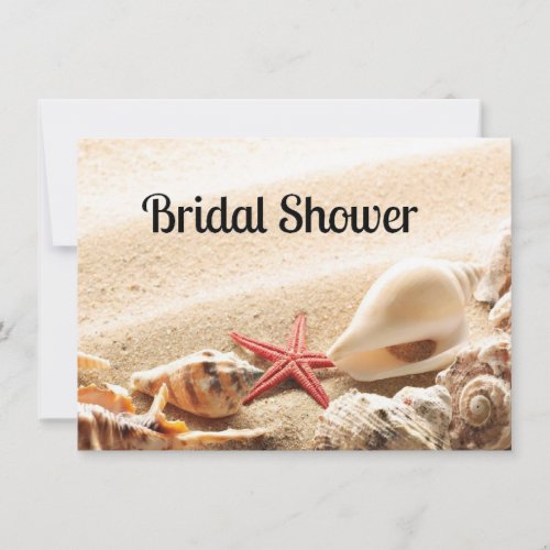 Shells and Starfish Bridal Shower Invitation