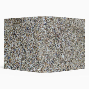 Shells background at the ocean beach 3 ring binder