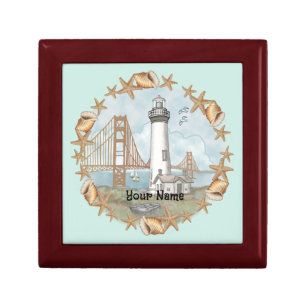 Shells California Lighthouse Gift Box