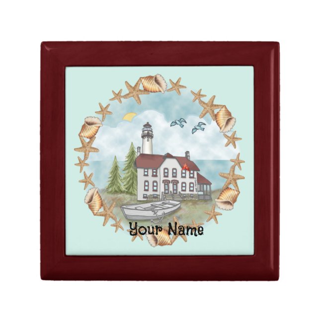 Shells Illinois Lighthouse Gift Box (Front)