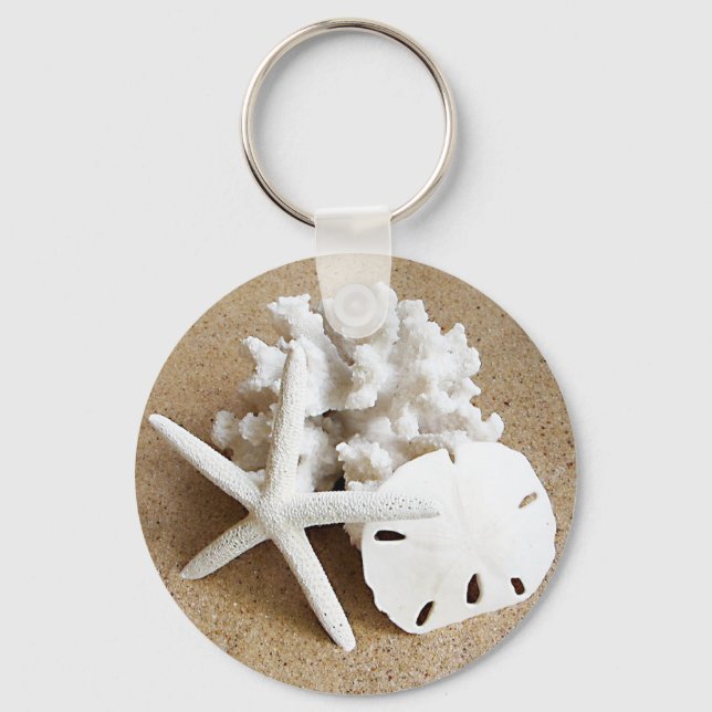 Shells in the Sand Keychain (Front)