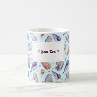 Shells, lake, illustration. Personalisierbar Coffee Mug Shells, lake, illustration. Personalisierbar Coffee Mug