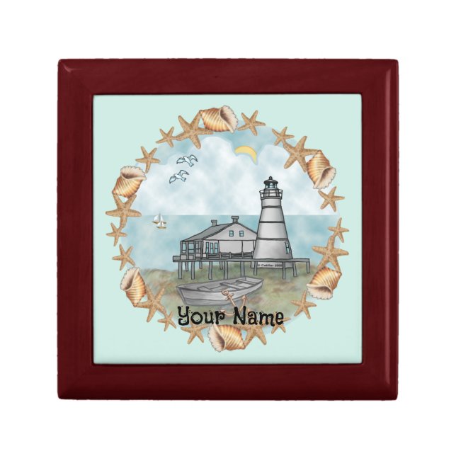 Shells Louisiana  Lighthouse  Gift Box (Front)