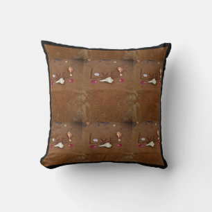 shells & Love on beach custom wedding pillow