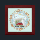 Shells Minnesota Lighthouse  Gift Box<br><div class="desc">Shells Minnesota Lighthouse gift box by ArtMuvz Illustration. Matching Lighthouse apparel, Light house t-shirts, Lighthouse gifts, lighthouse collector apparel.Lighthouse gifts are a great way to show someone you care, especially if they love the ocean, the coast, or lighthouses themselves. Lighthouses are iconic symbols of hope, guidance, and safety, and they...</div>