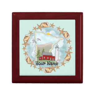 Shells Minnesota Lighthouse  Gift Box
