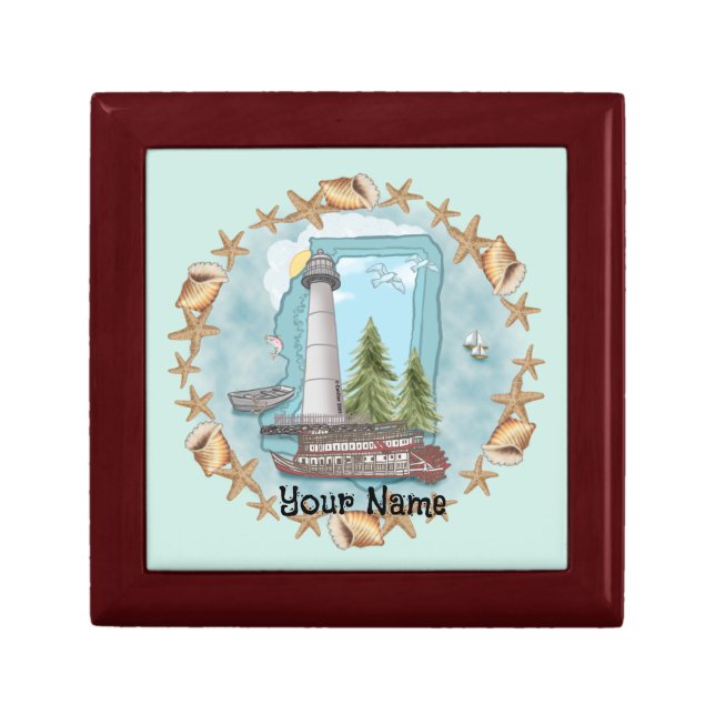 Shells Mississippi Lighthouse Gift Box (Front)