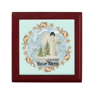 Shells New Jersey Lighthouse  Gift Box