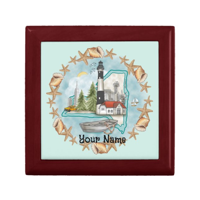 Shells New York Lighthouse Gift Box (Front)