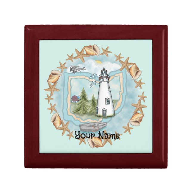 Shells Ohio  Lighthouse Gift Box (Front)