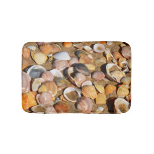 Shells On A Sandy Beach Andalusia, Spain Bathroom Mat