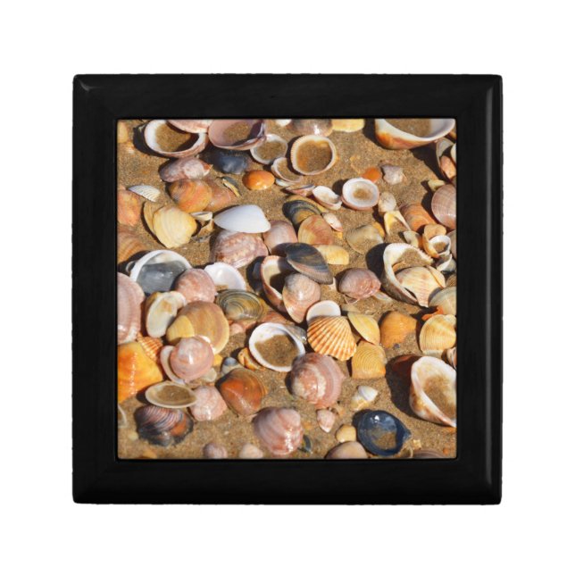 Shells On A Sandy Beach | Andalusia, Spain Keepsake Box (Front)