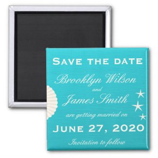 Beach Save The Date Magnets Tropical Papers