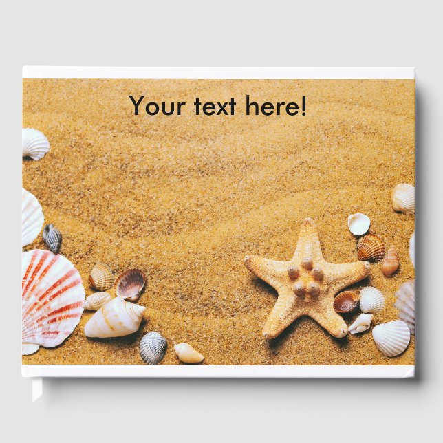 Shells on the beach guest book (Front)