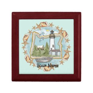 Shells Oregon  Lighthouse Gift Box