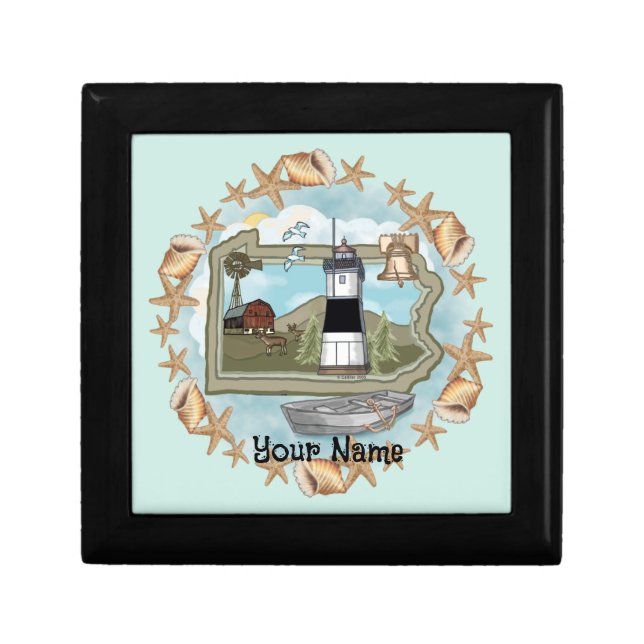  Shells Pennsylvania Lighthouse Gift Box (Front)