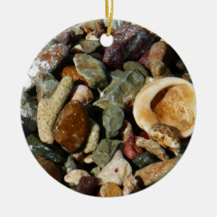 Shells, Rocks and Coral Nature Photography Ceramic Ornament