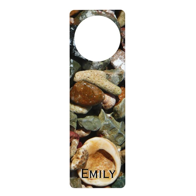 Shells, Rocks and Coral Nature Photography Door Hanger (Front)