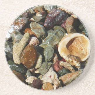 Shells, Rocks and Coral Nature Photography Drink Coaster