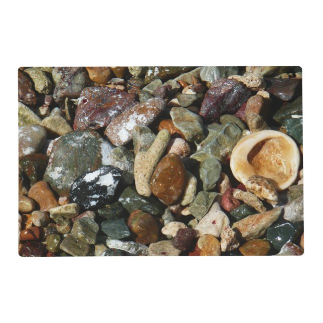 Shells, Rocks and Coral Nature Photography Placemat (Front)