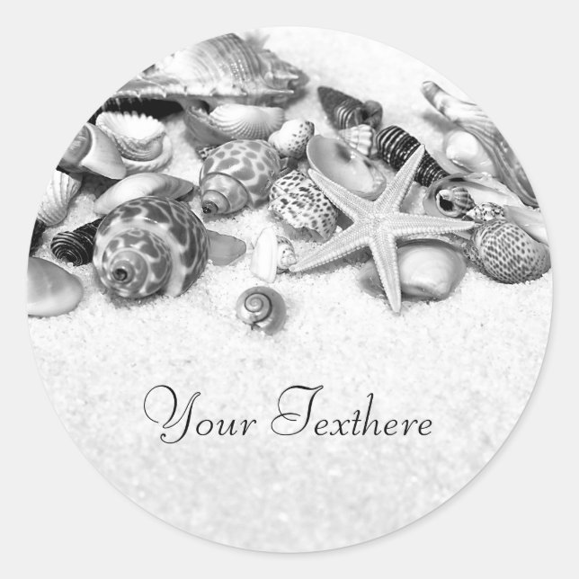 Shells & Starfish Custom Stickers (Front)
