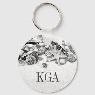 Shells & Starfish Monogrammed Keychain