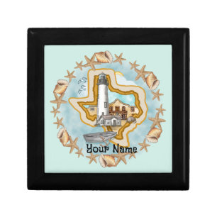 Shells Texas Lighthouse Gift Box