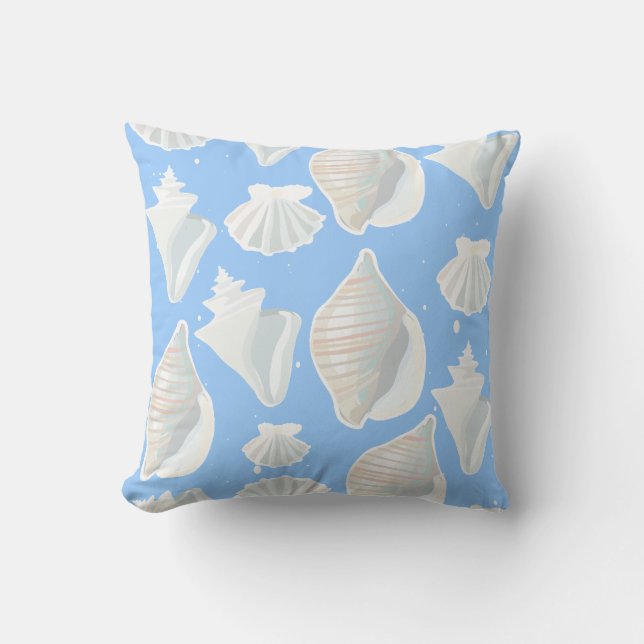 Shells Throw Pillow (Front)