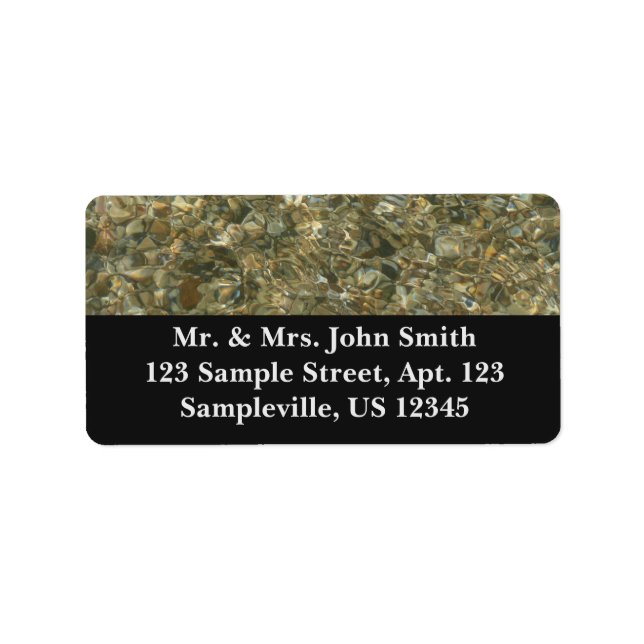 Shells Under Rippling Water Label (Front)