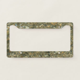 Shells Under Rippling Water License Plate Frame