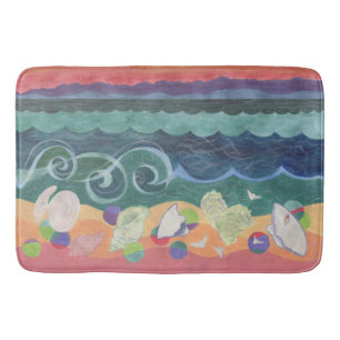 Shells - Under Wild Footsteps Bathroom Mat
