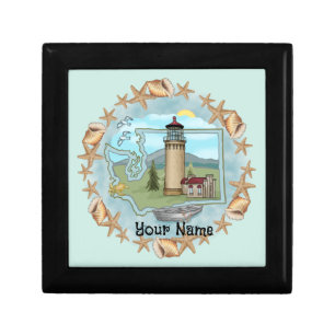 Shells Washington Lighthouse Gift Box
