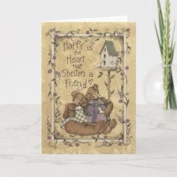 Shelter A Friend - Card by marainey1 at Zazzle
