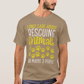 Shelter Animals Dog Rescuer Animal Rescuer friends T-Shirt