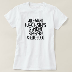 Shelter Dog Christmas T-Shirt