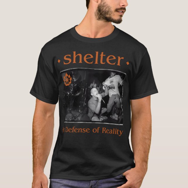 Shelter In Defense Of Reality T-Shirt (Front)