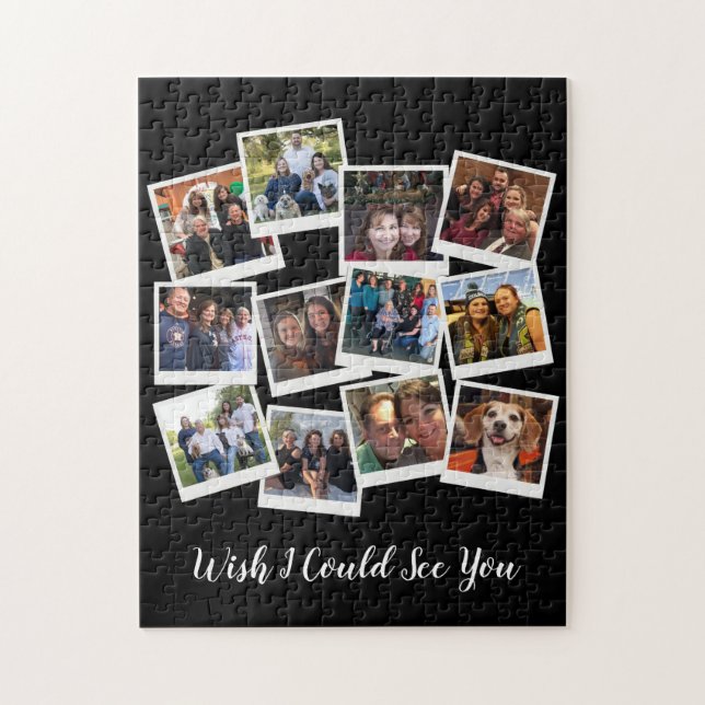 Shelter In Place Photo Collage Modern Coronavirus Jigsaw Puzzle (Vertical)