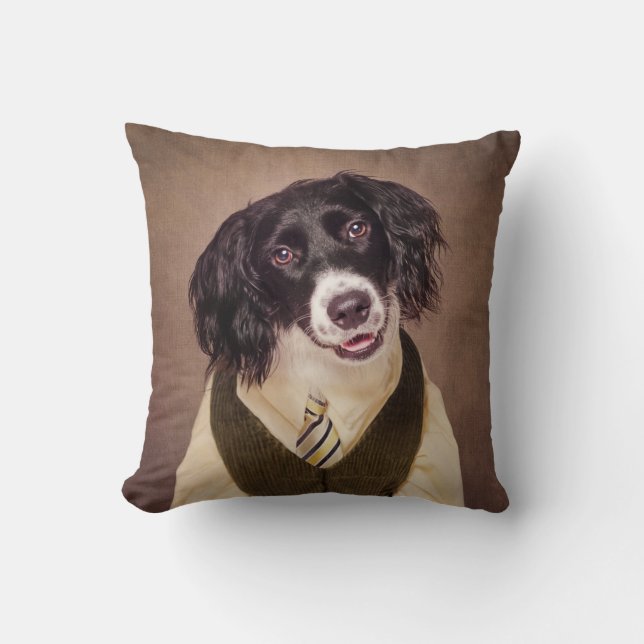 Shelter Pets Project - Cannonball Throw Pillow (Front)
