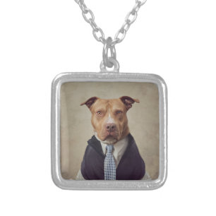 Shelter Pets Project - General Patton Silver Plated Necklace
