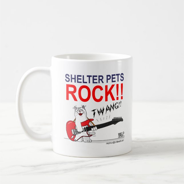 Shelter Pets Rock!! Coffee Mug (Left)
