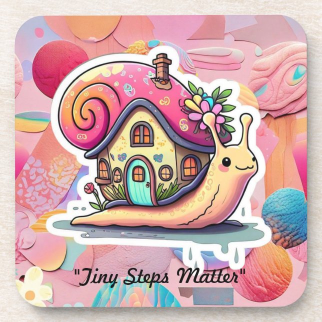 "Sheltered and Free" Beverage Coaster (Front)
