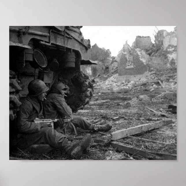 Sheltered and Gathering Somewhere in France Poster (Front)