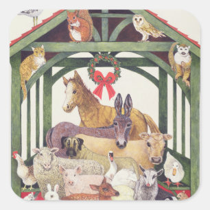 Sheltered Square Sticker