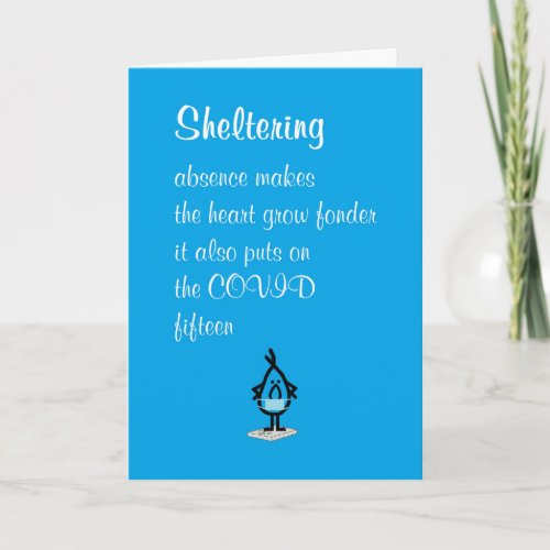 Sheltering A Funny Thinking Of You Poem Card