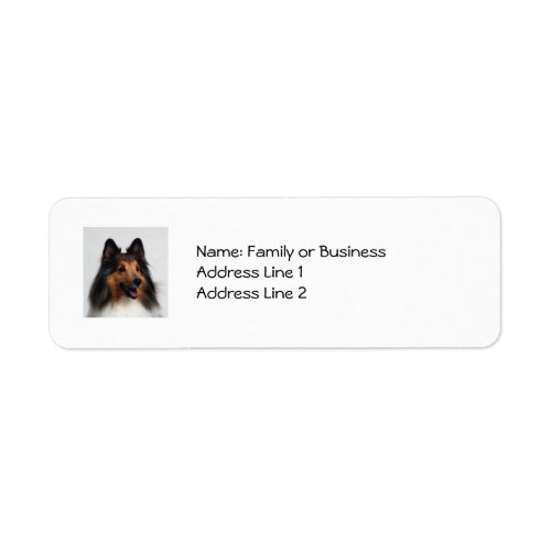 Sheltie Address Labels