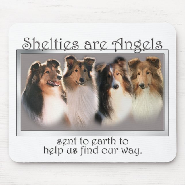 Sheltie Angel Mouspad Mouse Pad (Front)