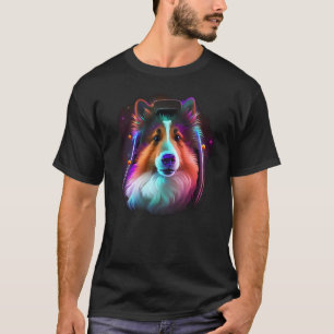 Sheltie Astronaut Dog Outer Space Shetland Sheepdo T-Shirt